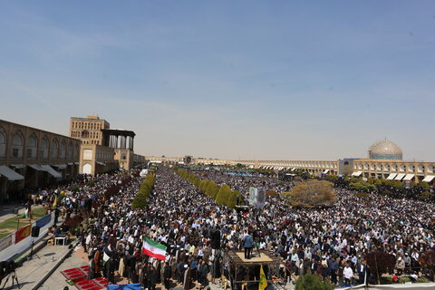 تصاویر/ نماز عبادی سیاسی جمعه اصفهان در روز قدس