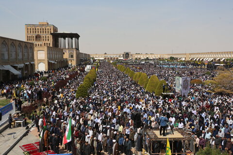 تصاویر/ نماز عبادی سیاسی جمعه اصفهان در روز قدس