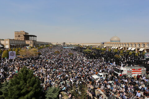 تصاویر/ نماز عبادی سیاسی جمعه اصفهان در روز قدس