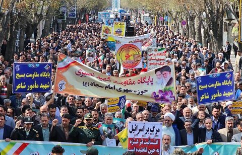 تصاویر/ راهپیمایی روز جهانی قدس در نقده