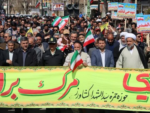 تصاویر/ راهپیمایی روز جهانی قدس در شهر کشاورز