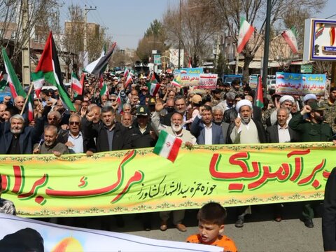 تصاویر/ راهپیمایی روز جهانی قدس در شهر کشاورز