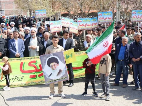 تصاویر/ راهپیمایی روز جهانی قدس در شهر کشاورز