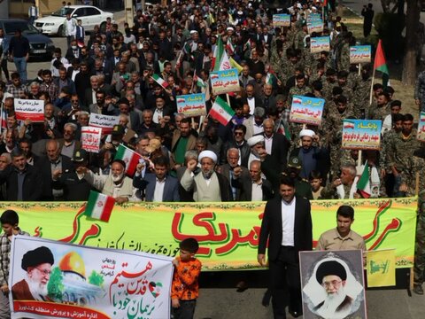 تصاویر/ راهپیمایی روز جهانی قدس در شهر کشاورز