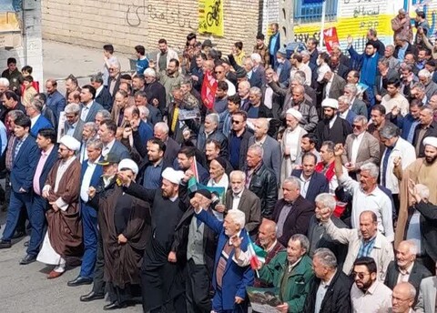 تصاویر/ حماسه دیدنی خرمدره در راهپیمایی روز جهانی قدس