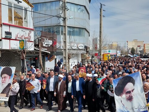 تصاویر/ حماسه دیدنی خرمدره در راهپیمایی روز جهانی قدس