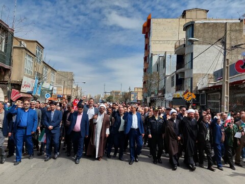تصاویر/ حماسه دیدنی خرمدره در راهپیمایی روز جهانی قدس