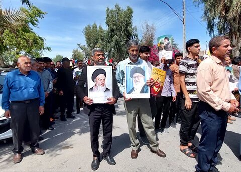 تصاویر/ راهپیمایی روز قدس شهر عنبرآباد