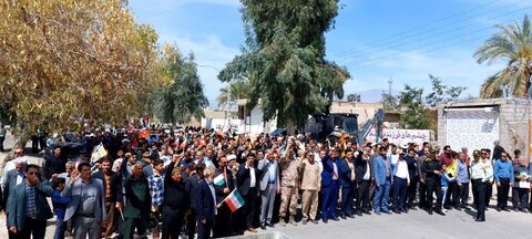 تصاویر/ راهپیمایی روز قدس شهر عنبرآباد