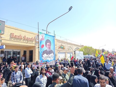 تصاویر/ حماسه یزدی ها در لبیک به امام خامنه ای در روز قدس۱۴۰۴