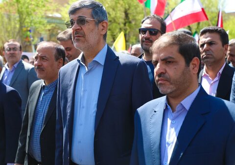 تصاویر/ حماسه یزدی ها در لبیک به امام خامنه ای در روز قدس۱۴۰۴