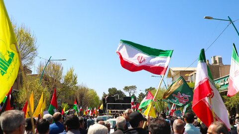 تصاویر/ حماسه یزدی ها در لبیک به امام خامنه ای در روز قدس۱۴۰۴