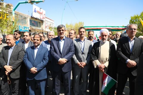 تصاویر/ حماسه یزدی ها در لبیک به امام خامنه ای در روز قدس۱۴۰۴