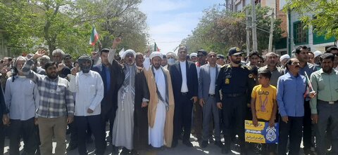 تصاویر/ راهپیمایی و نمازجمعه روز قدس شهر منوجان