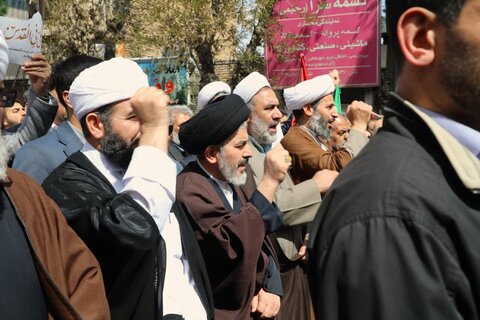 تصاویر/ حضور گسترده روحانیون شیعه و اهل سنت ارومیه در راهپیمایی روز جهانی قدس