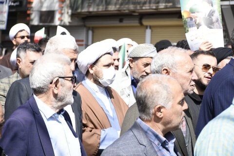 تصاویر/ حضور گسترده روحانیون شیعه و اهل سنت ارومیه در راهپیمایی روز جهانی قدس