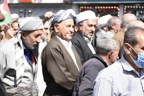 تصاویر/ حضور گسترده روحانیون شیعه و اهل سنت ارومیه در راهپیمایی روز جهانی قدس