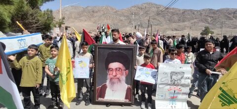 تصاویر/ راهپیمایی روز قدس شهر خانوک