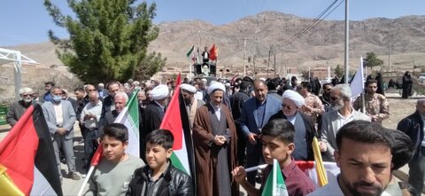 تصاویر/ راهپیمایی روز قدس شهر خانوک