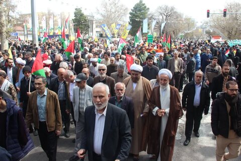 تصاویر / حضور پرشکوه مردم استان  قزوین در راهپیمایی روز قدس
