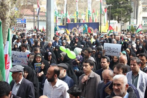 تصاویر / حضور پرشکوه مردم استان  قزوین در راهپیمایی روز قدس