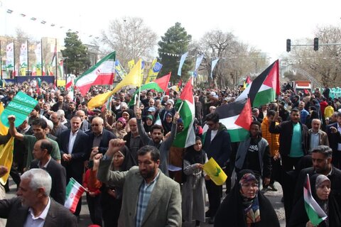 تصاویر / حضور پرشکوه مردم استان  قزوین در راهپیمایی روز قدس