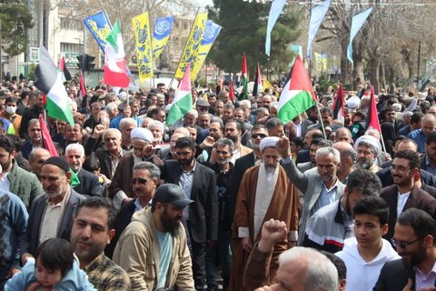 تصاویر / حضور پرشکوه مردم استان  قزوین در راهپیمایی روز قدس