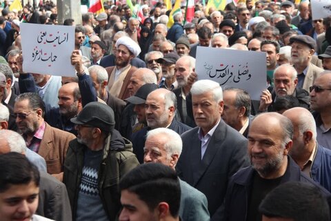 تصاویر / حضور پرشکوه مردم استان  قزوین در راهپیمایی روز قدس