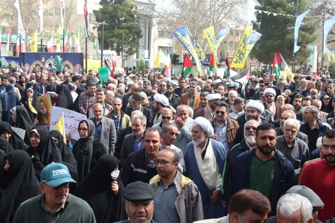 تصاویر / حضور پرشکوه مردم استان  قزوین در راهپیمایی روز قدس