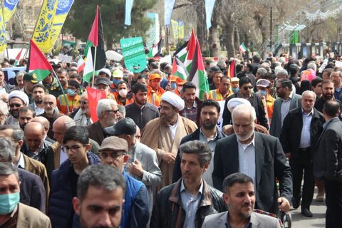 تصاویر / حضور پرشکوه مردم استان  قزوین در راهپیمایی روز قدس