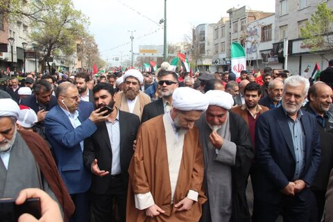 تصاویر / حضور پرشکوه مردم استان  قزوین در راهپیمایی روز قدس