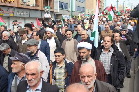 تصاویر / حضور پرشکوه مردم استان  قزوین در راهپیمایی روز قدس