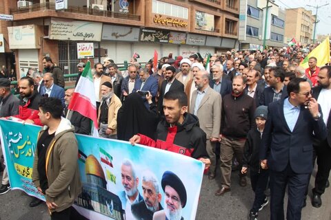 تصاویر / حضور پرشکوه مردم استان  قزوین در راهپیمایی روز قدس