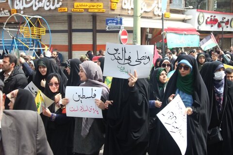 تصاویر / حضور پرشکوه مردم استان  قزوین در راهپیمایی روز قدس