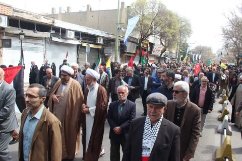 تصاویر / حضور پرشکوه مردم استان  قزوین در راهپیمایی روز قدس