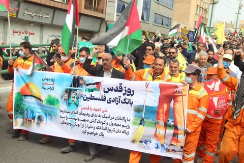 تصاویر / حضور پرشکوه مردم استان  قزوین در راهپیمایی روز قدس