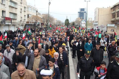 تصاویر / حضور پرشکوه مردم استان  قزوین در راهپیمایی روز قدس