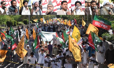 پاکستان بھر میں سربراہ ایم ڈبلیو ایم سینیٹر علامہ راجہ ناصر عباس جعفری کی اپیل پر یوم القدس جوش وجذبے سے منایا گیا