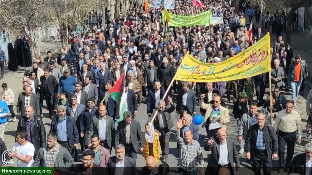 تصاویر/ حماسه مردم مرند در راهپیمایی روز جهانی قدس
