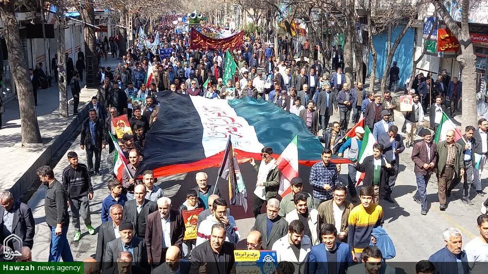 تصاویر/ حماسه مردم مراغه در راهپیمایی روز جهانی قدس