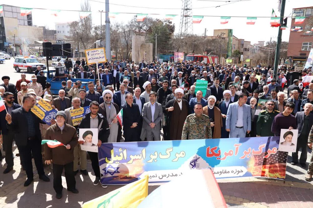 تصاویر/ راهپیمایی روز جهانی قدس در نمین