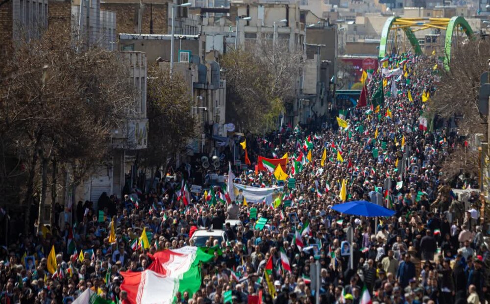 تصاویر/خروش ضد صهیونیستی مردم شهر اراک در راهپیمایی روز قدس