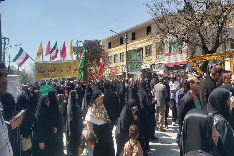 راهپیمایی «روز جهانی قدس» در کرمانشاه با شعار «العهد یا قدس» برگزار شد