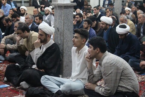 تصاویر |  مراسم بزرگداشت آیت الله میرزا علی اکبر مرندی در مسجد قیام مرند