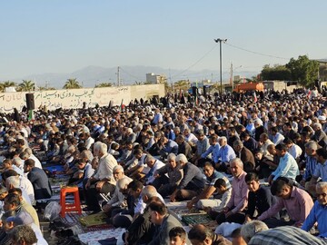 تصاویر/ اقامه نماز عید فطر جیرفت