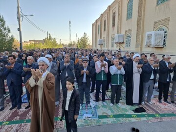 تصاویر/ اقامه نماز عید فطر در امین شهر