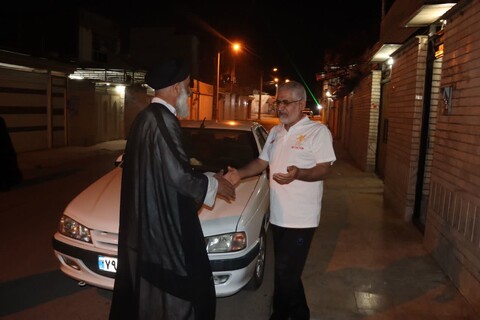 دیدار سرزده عیدانه نماینده ولی فقیه در خوزستان با همسایگان