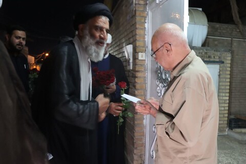 دیدار سرزده عیدانه نماینده ولی فقیه در خوزستان با همسایگان