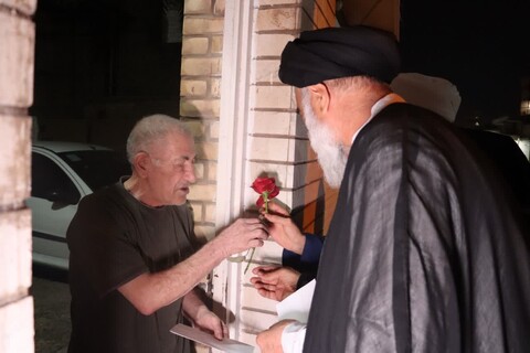 دیدار سرزده عیدانه نماینده ولی فقیه در خوزستان با همسایگان