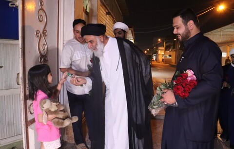 دیدار سرزده عیدانه نماینده ولی فقیه در خوزستان با همسایگان